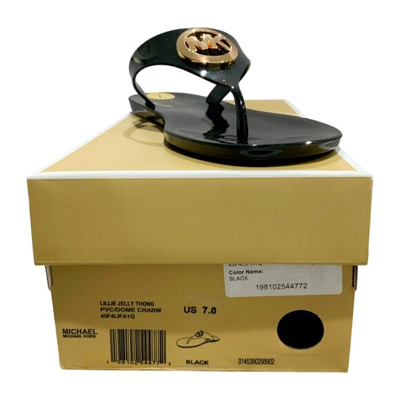 NWT MICHAEL KORS LILLIE JELLY WOMEN'S THONG SANDALS FLIP FLOPS SIZE 7 8 9 10 11 - Picture 5 of 8